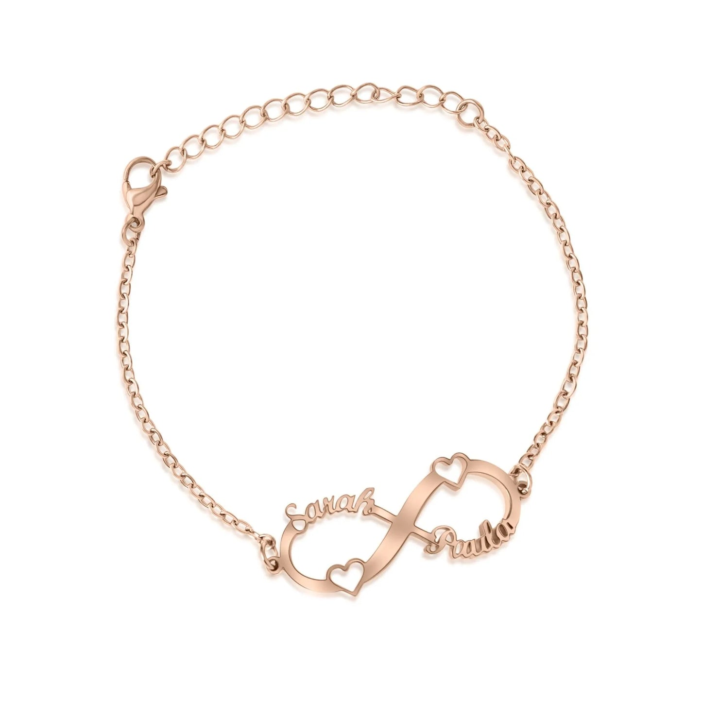 Doppelherz-Unendlichkeit-Armband