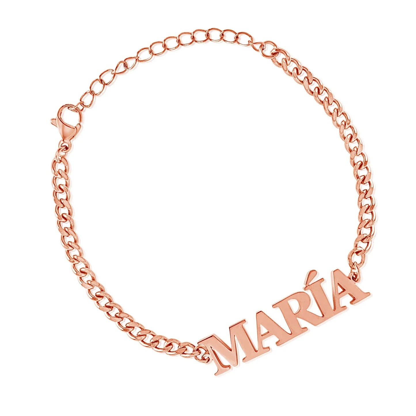 Personalisierbares Namensarmband in Großbuchstaben