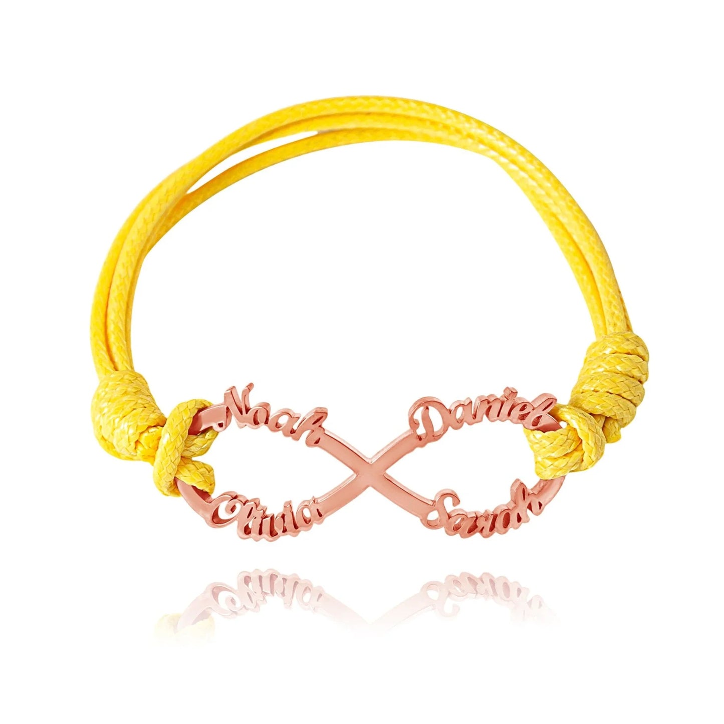 Personalisierbares Infinity Cord Armband