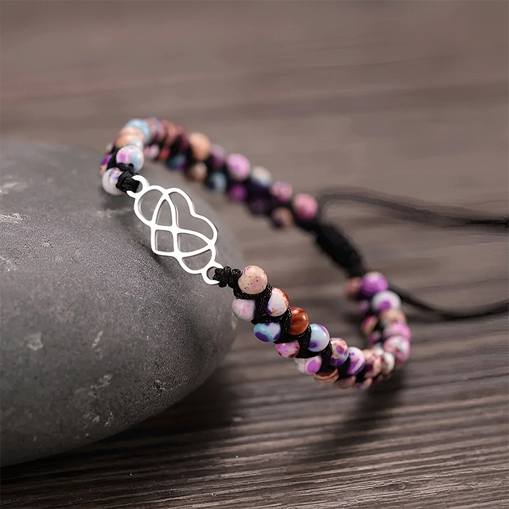 An meine wunderschöne Enkeltochter - Unendlichkeit & Herz Armband