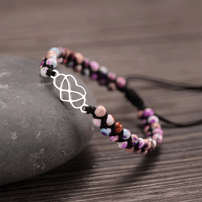 An meine wunderschöne Enkeltochter - Unendlichkeit & Herz Armband