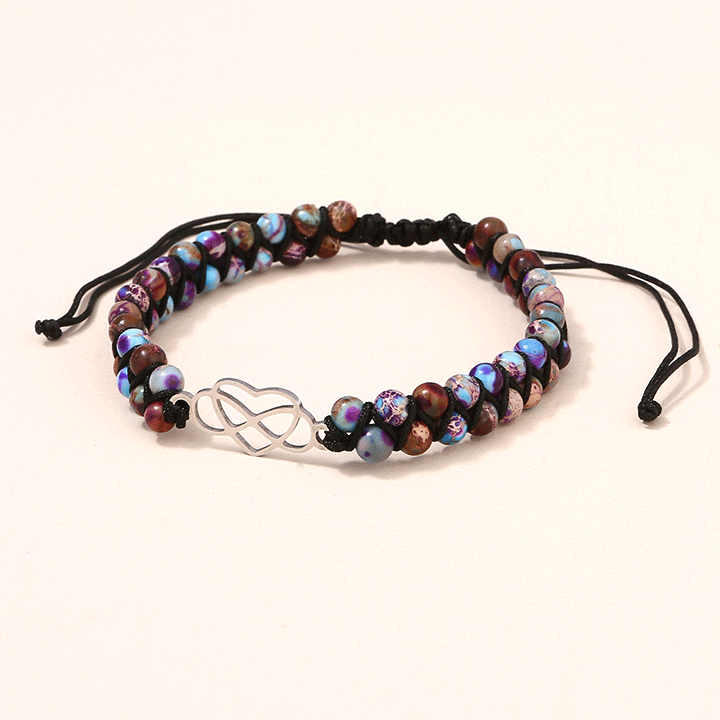 An meine wunderschöne Enkeltochter - Unendlichkeit & Herz Armband