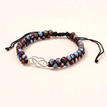 An meine wunderschöne Enkeltochter - Unendlichkeit & Herz Armband