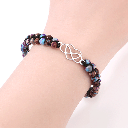 An meine wunderschöne Enkeltochter - Unendlichkeit & Herz Armband