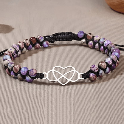 An meine wunderschöne Enkeltochter - Unendlichkeit & Herz Armband