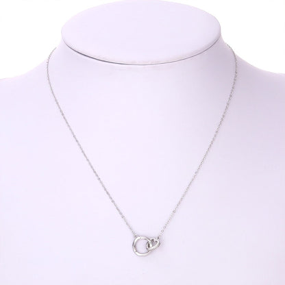 14k Weißgold Ausführung Ring & Herz Halskette - An meine Tochter