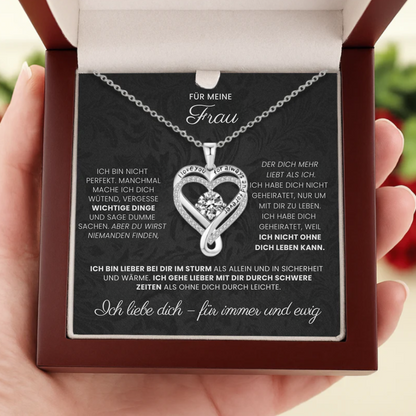 Für meine Ehefrau – Gravierte Herz-Halskette