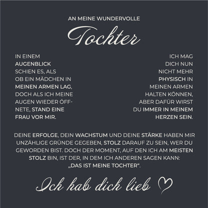 S925 Sterling Silber Knotenkette - An meine wundervolle Tochter