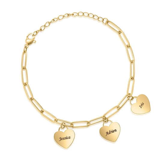 Personalisierbares Herzarmband
