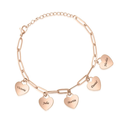 Personalisierbares Herzarmband