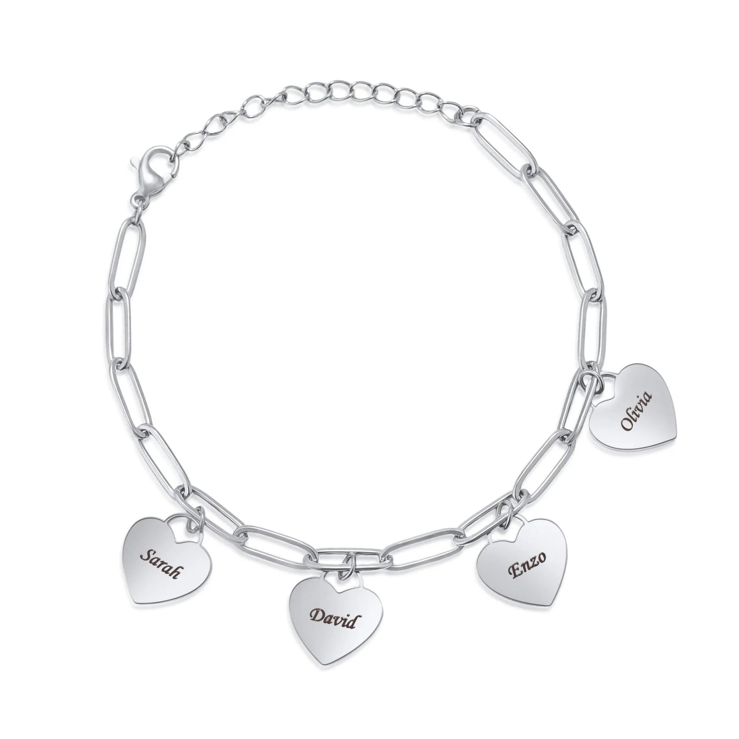 Personalisierbares Herzarmband