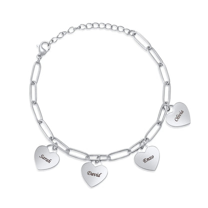 Personalisierbares Herzarmband