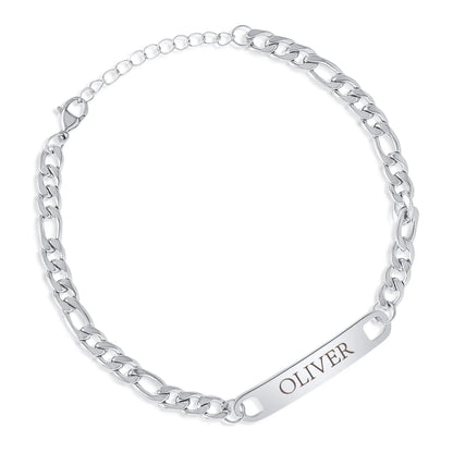 Personalisierbares ID-Armband für Herren