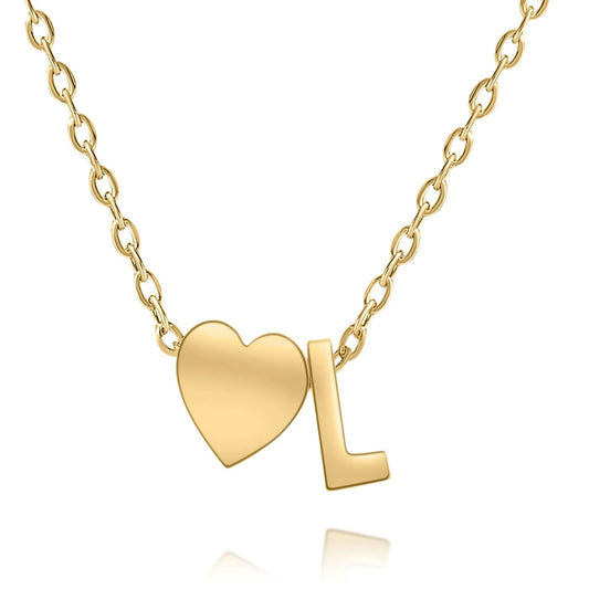 Personalisierte Herzinitialen-Halskette