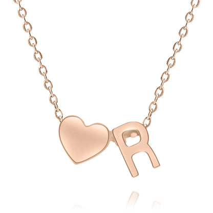 Personalisierte Herzinitialen-Halskette