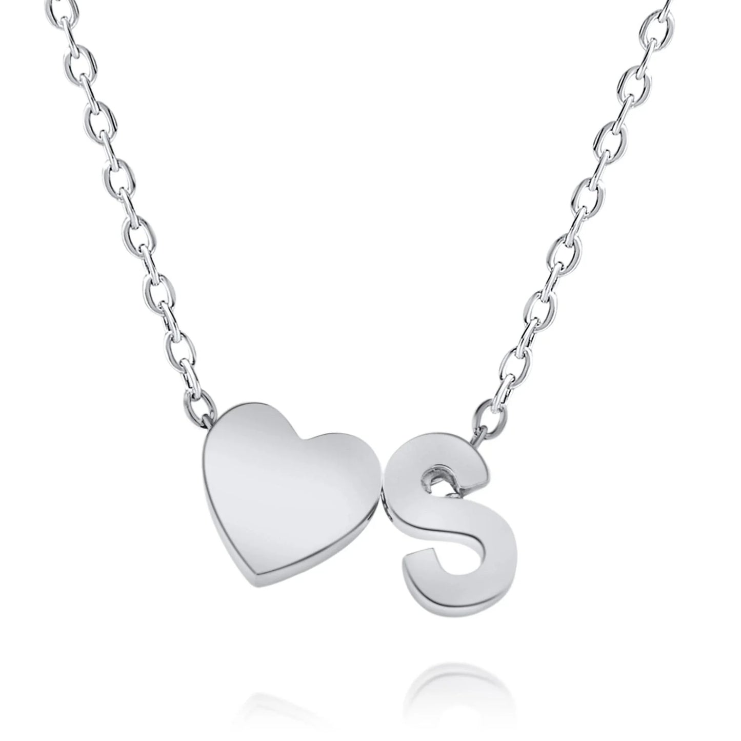 Personalisierte Herzinitialen-Halskette