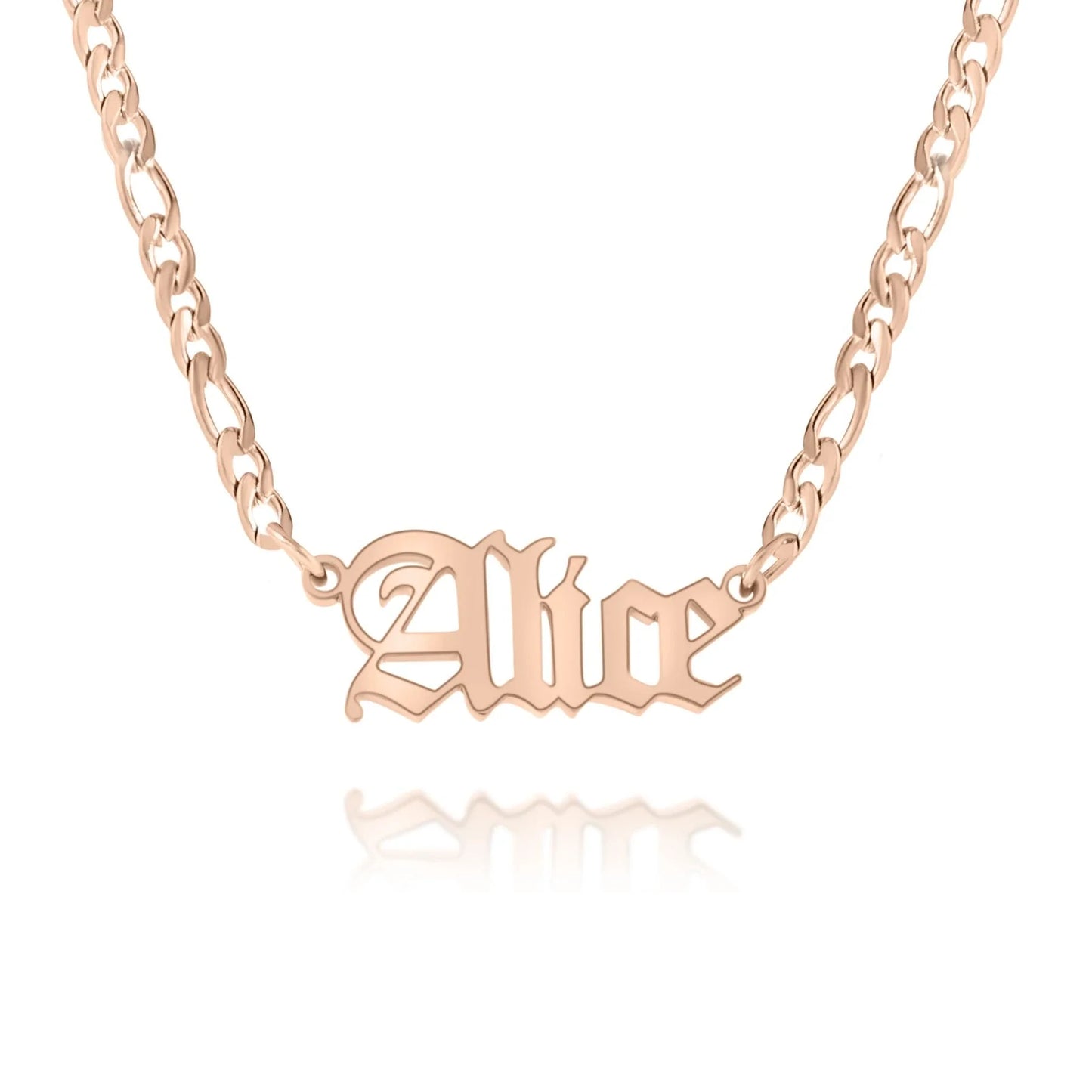 Personalisierte Gothic Namenscollier