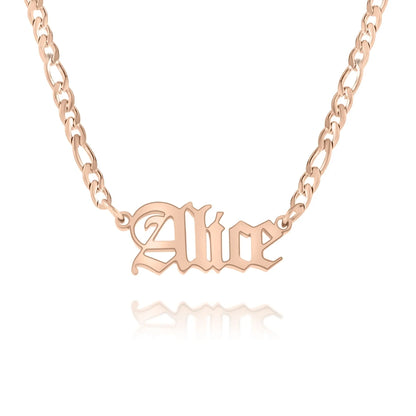 Personalisierte Gothic Namenscollier