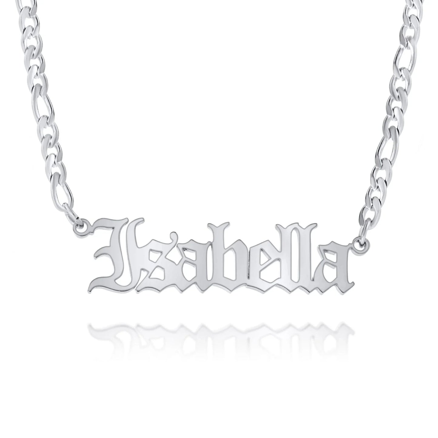 Personalisierte Gothic Namenscollier