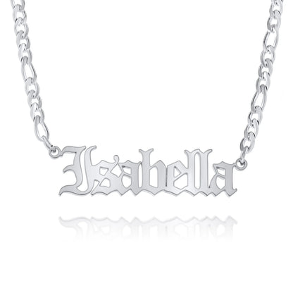 Personalisierte Gothic Namenscollier