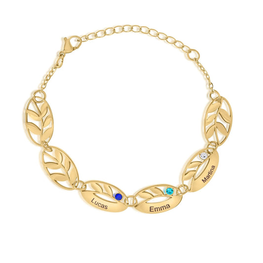Armband mit mehreren Blättern