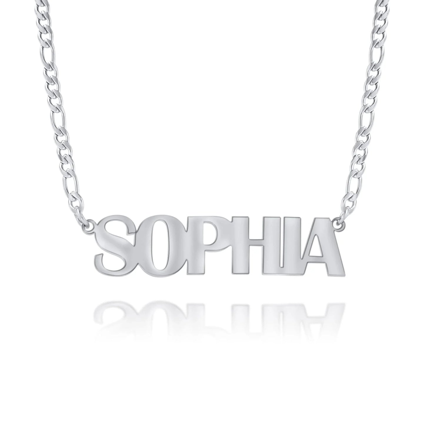 Personalisierbare Halskette in Großbuchstaben