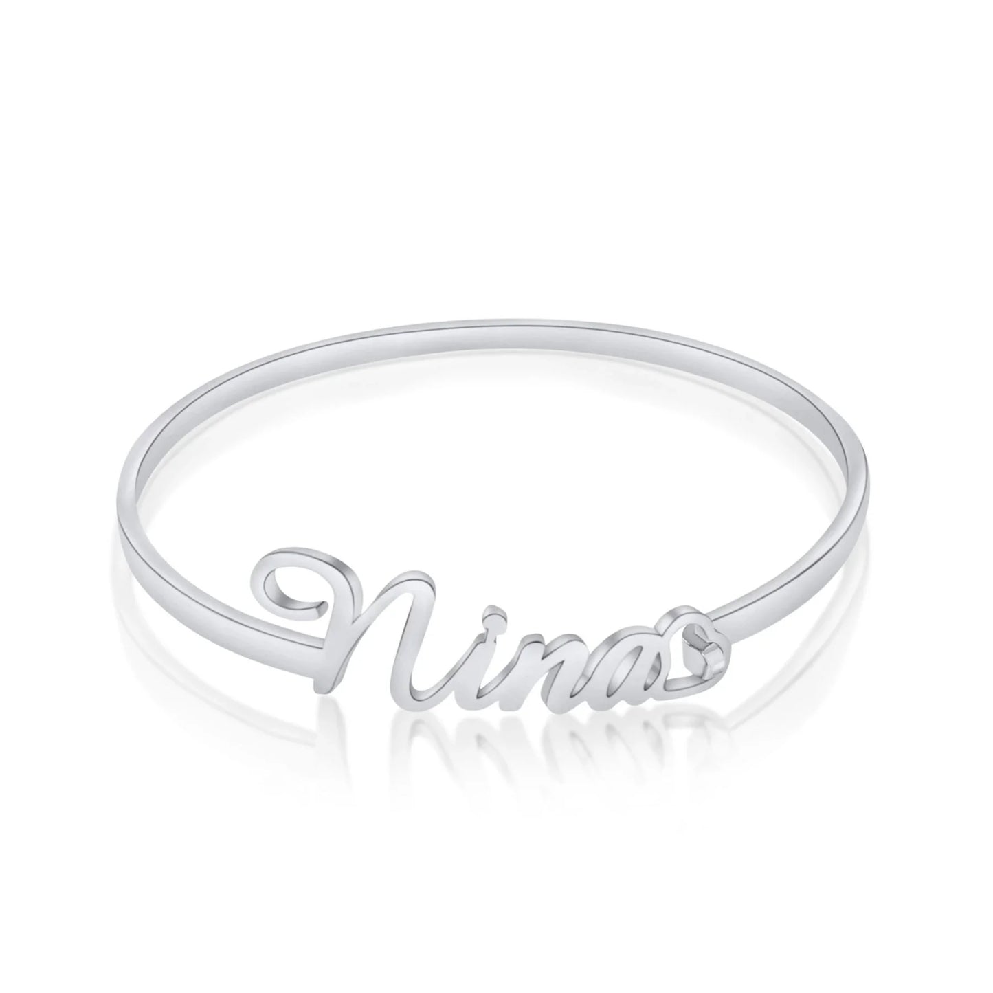 Personalisierbares Armreif-Armband mit Verschluss