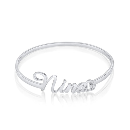 Personalisierbares Armreif-Armband mit Verschluss