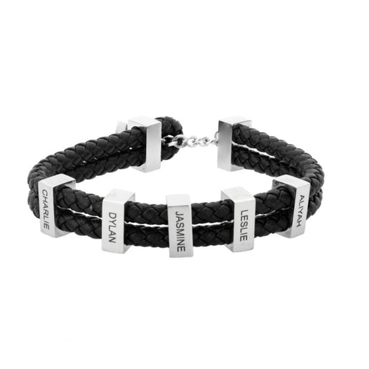 Personalisierbares geflochtenes Armband für Männer