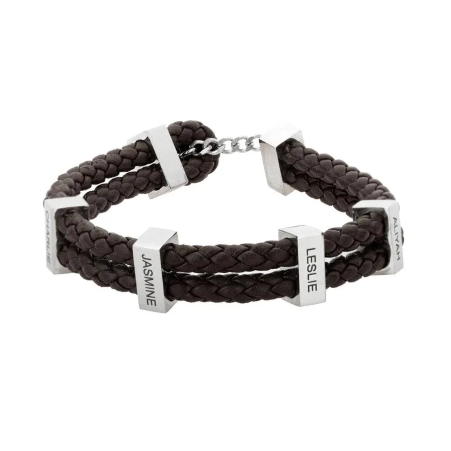Personalisierbares geflochtenes Armband für Männer