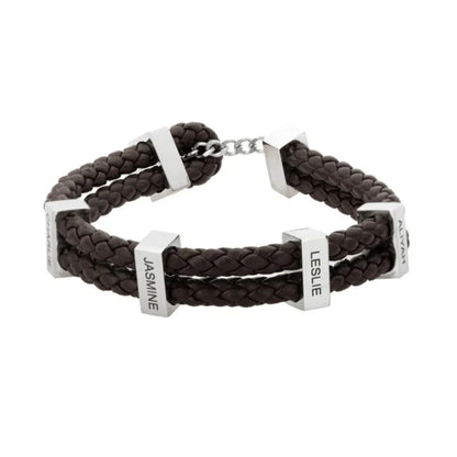 Personalisierbares geflochtenes Armband für Männer