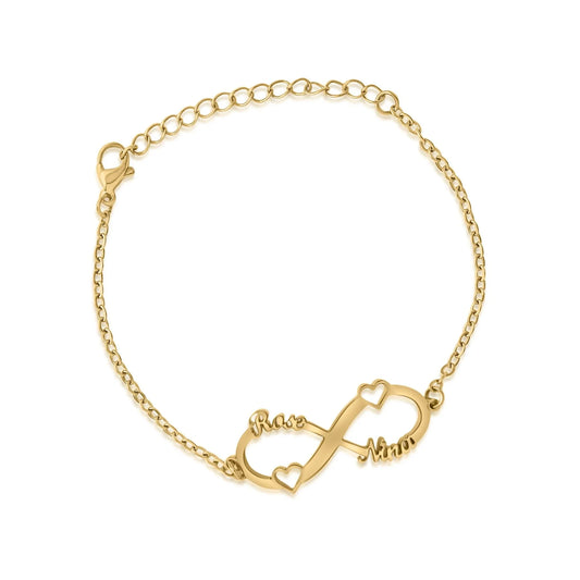 Doppelherz-Unendlichkeit-Armband