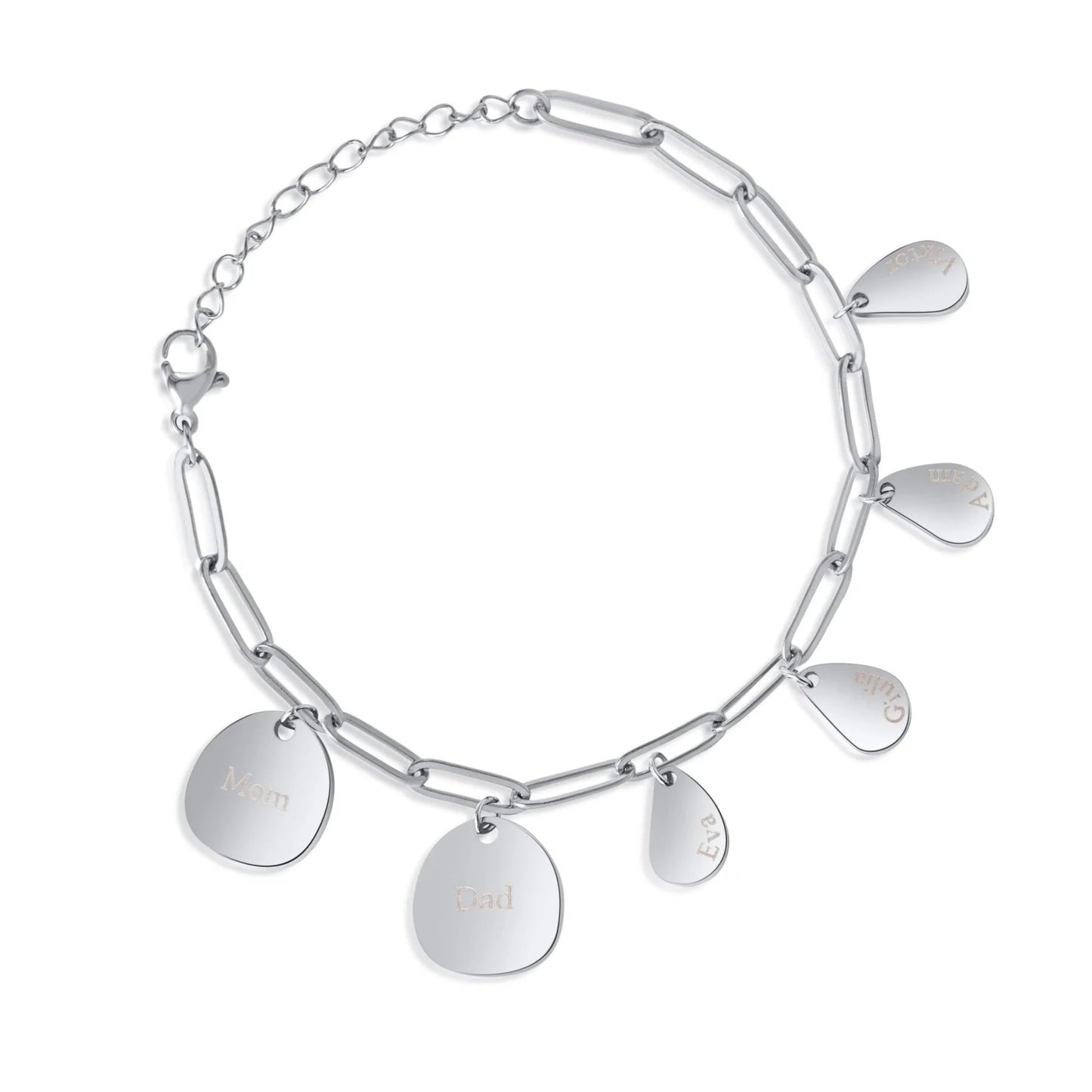 Personalisierbares Haselnuss Charm Armband