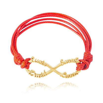 Personalisierbares Infinity Cord Armband