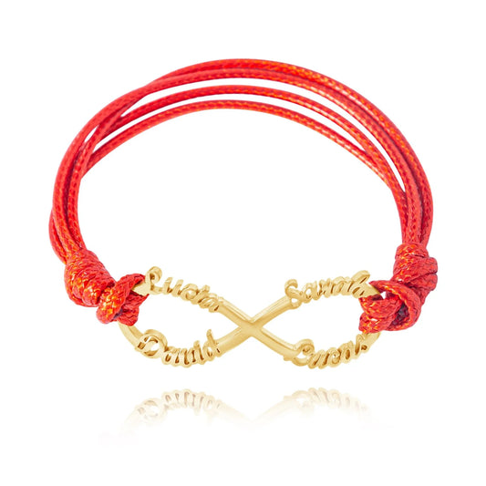 Personalisierbares Infinity Cord Armband