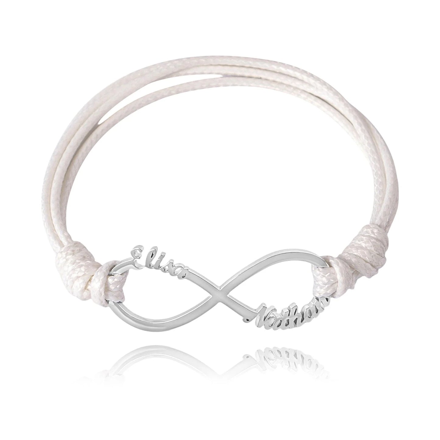 Personalisierbares Infinity Cord Armband