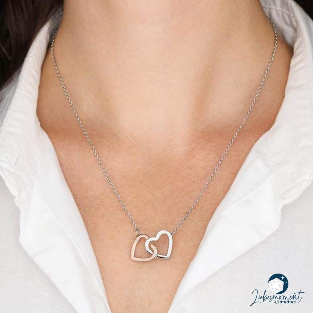 Doppel Herzkette - An unsere Tochter