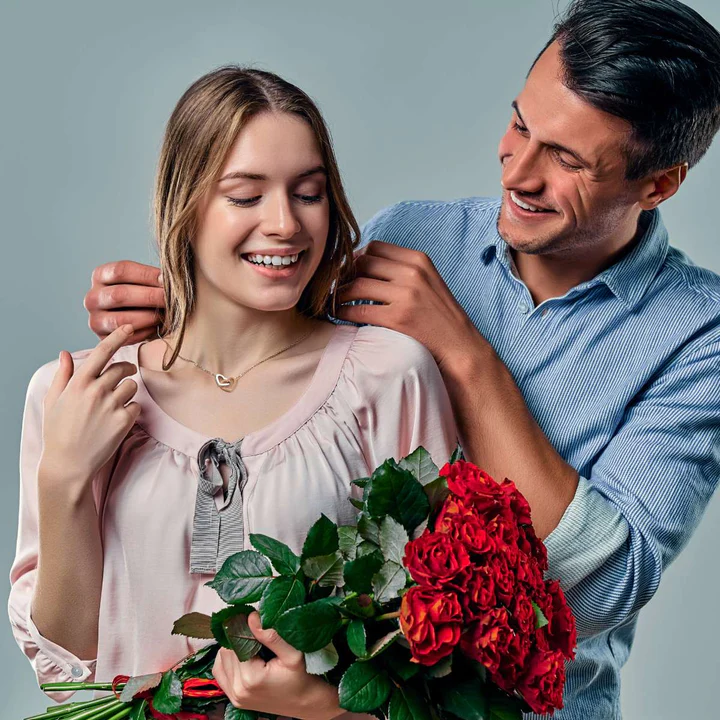 Doppel Herzkette - An unsere Tochter