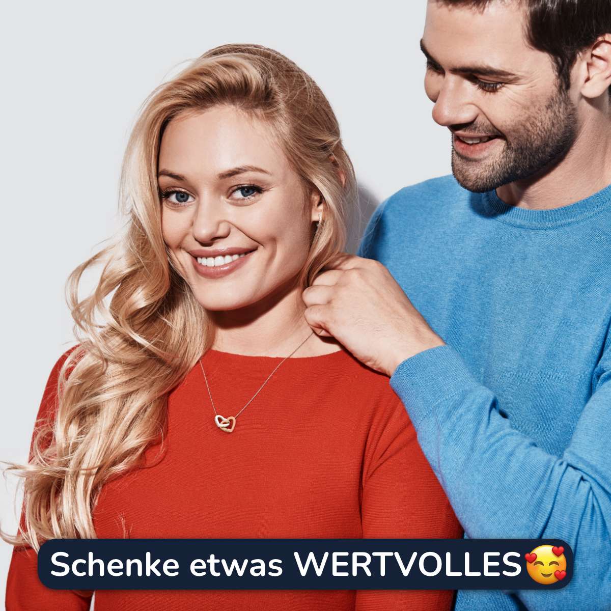 Doppel Herzkette - An unsere Tochter