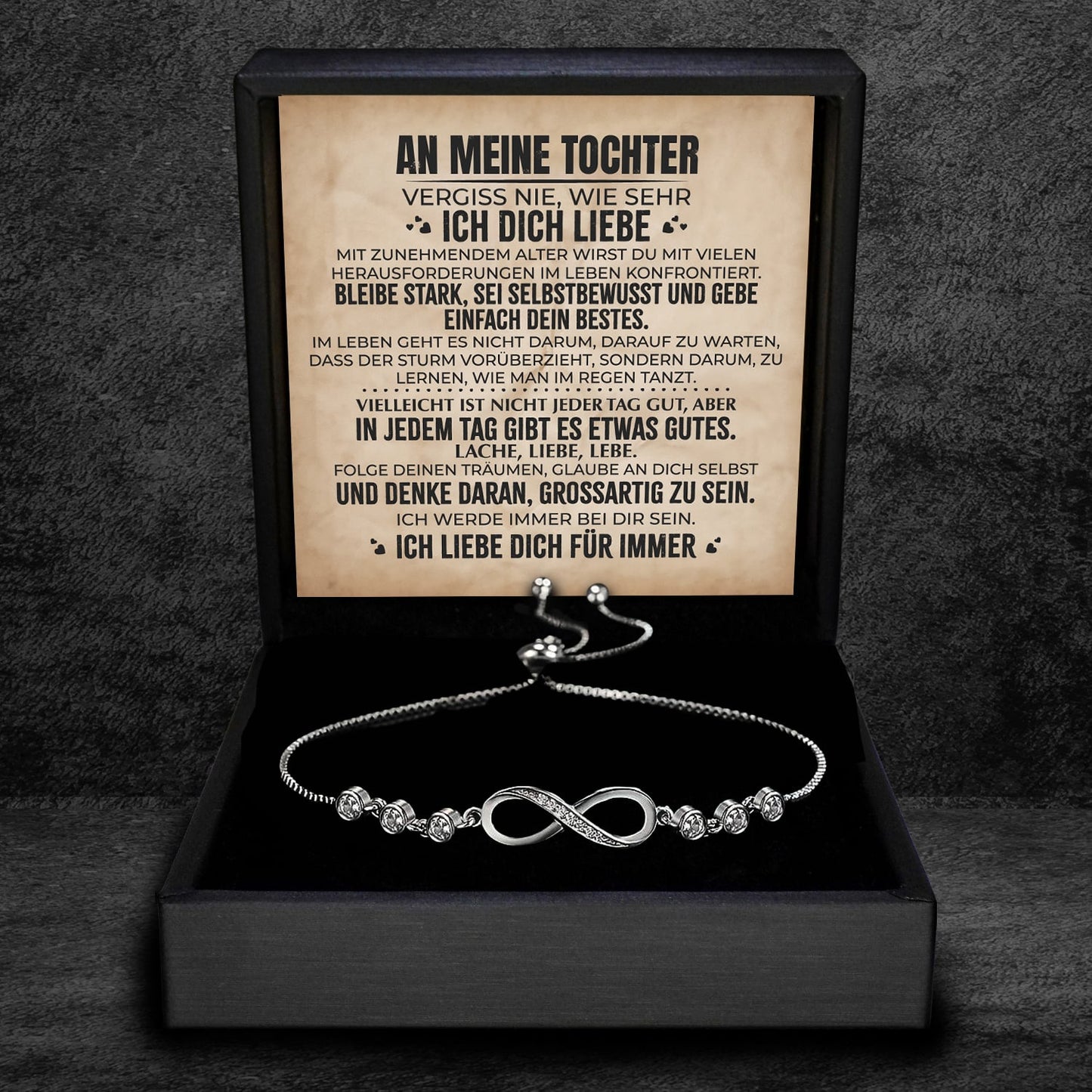 An meine Tochter - Unendlichkeits Armband