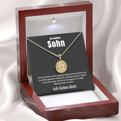 An meinen Sohn - Kompass Anhänger
