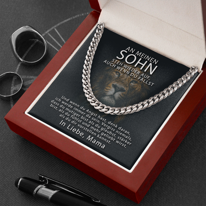 Cuban Link Kette - An meinen Sohn von Mama