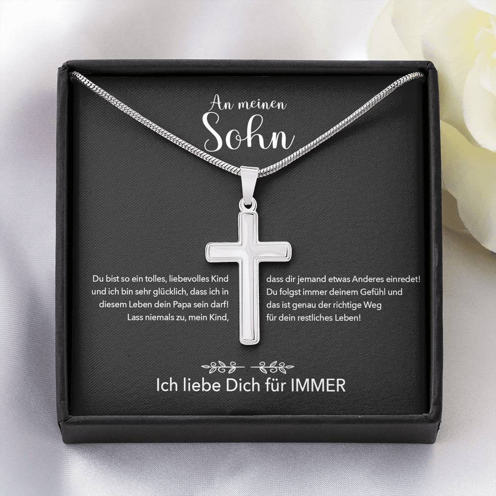 Kreuzkette - An meinen Sohn von Papa - Für Immer