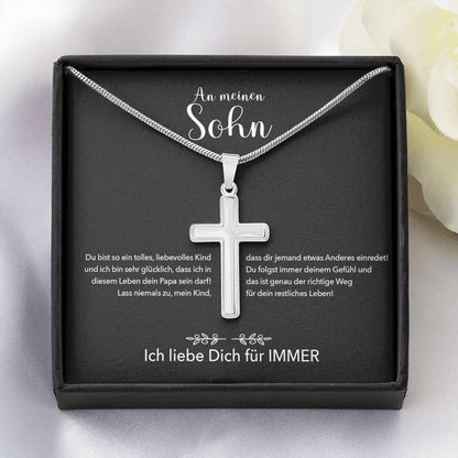 Kreuzkette - An meinen Sohn von Papa - Für Immer