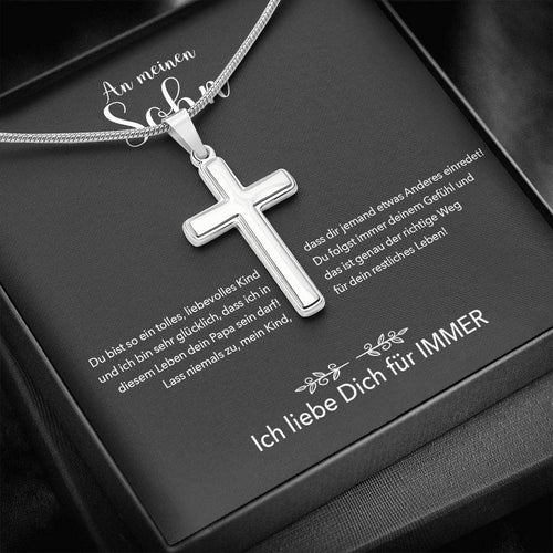 Kreuzkette - An meinen Sohn von Papa - Für Immer