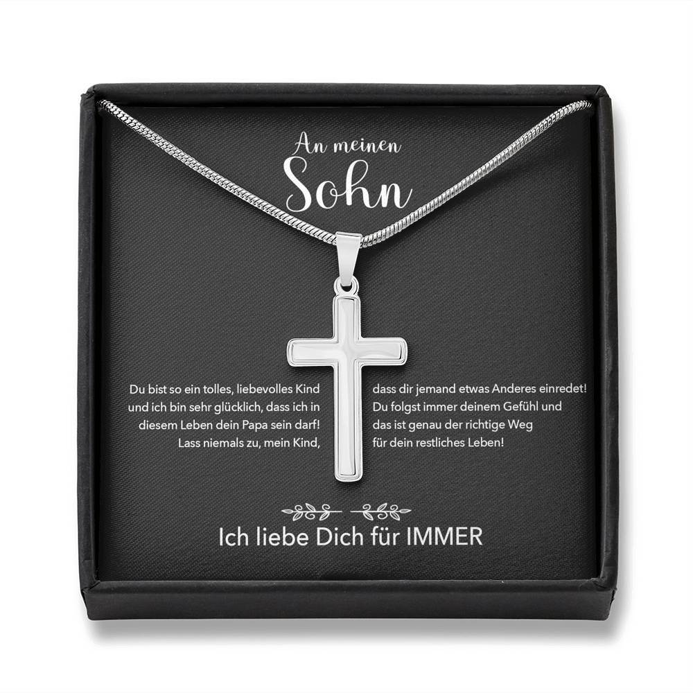 Kreuzkette - An meinen Sohn von Papa - Für Immer