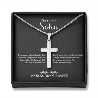 Kreuzkette - An meinen Sohn von Papa - Für Immer