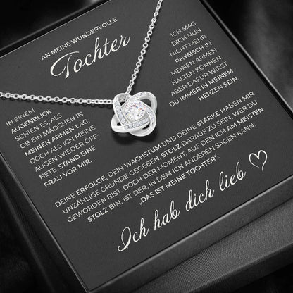 S925 Sterling Silber Knotenkette - An meine wundervolle Tochter