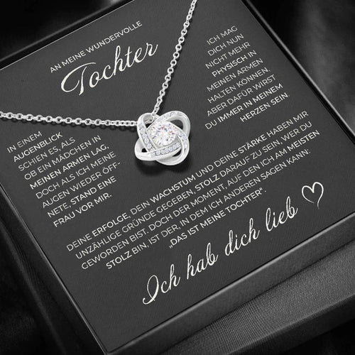 S925 Sterling Silber Knotenkette - An meine wundervolle Tochter