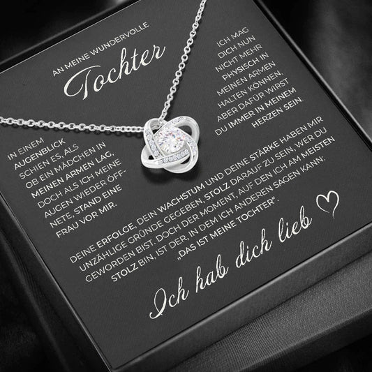 S925 Sterling Silber Knotenkette - An meine wundervolle Tochter